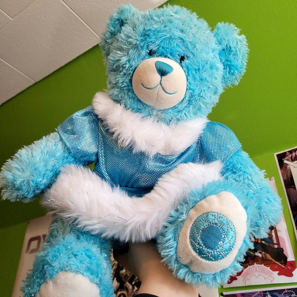 Gem of a Friend Sapphire Sparkle Build-a-Bear - with outfit - Picture 1 of 2